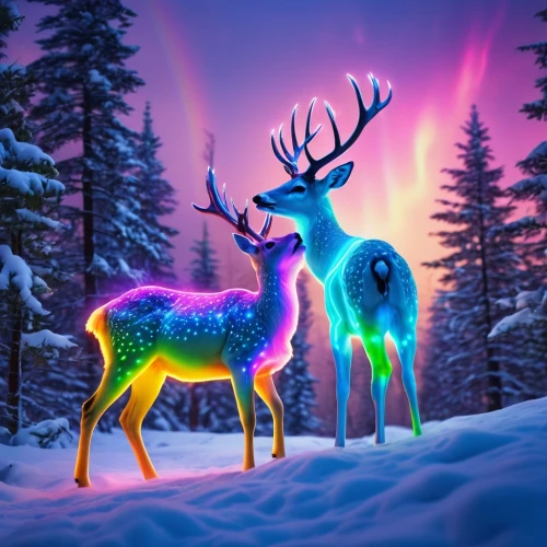 glowing antlers,christmas deer,winter deer,reindeer,sleigh with reindeer,santa claus with reindeer,raindeer,reindeer from santa claus,reindeer polar,christmas snowy background,rudolph,european deer,deer illustration,christmasbackground,rudolf,gold deer,christmas banner,deer,elk,christmas background,Photography,General,Realistic