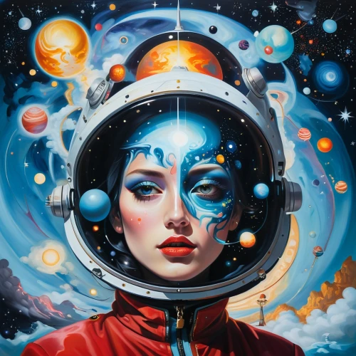 cosmic eye,space art,astronautics,cosmonaut,celestial bodies,astronaut,heliosphere,outer space,scene cosmic,sci fiction illustration,science fiction,astral traveler,aquanaut,cosmic,orbiting,andromeda,psychedelic art,universe,celestial body,spacefill,Illustration,Realistic Fantasy,Realistic Fantasy 24