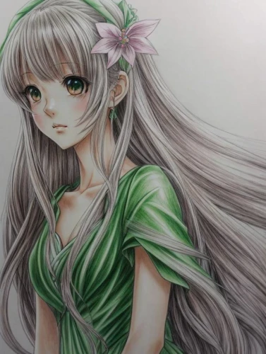 copic,lotus art drawing,marie leaf,rusalka,lily of the field,tiki,frula,lily of the valley,emerald,pencil color,green and white,dryad,celtic queen,lily pad,water-the sword lily,lilly of the valley,seerose,green dress,incarnate clover,lechona