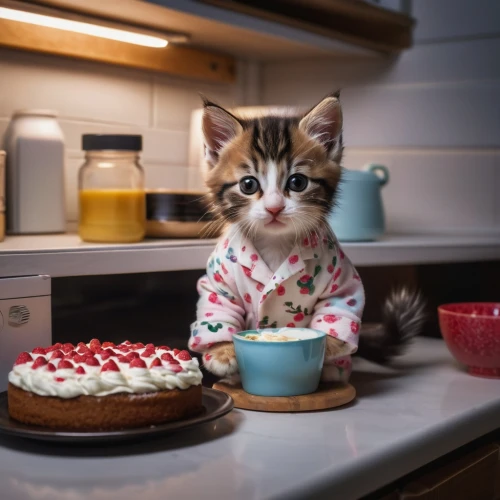 tea party cat,girl in the kitchen,cute cat,cat coffee,cat drinking tea,little cake,american shorthair,domestic cat,tabby kitten,sweet dish,kitten,butter pie,first birthday,cat's cafe,cheesecake,baby playing with food,blossom kitten,little cat,baking,fika,Photography,General,Natural