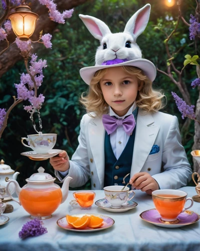 alice in wonderland,tea party,tea party collection,teacup,tea time,teacup arrangement,tea party cat,cup and saucer,high tea,easter theme,tea cup fella,hatter,afternoon tea,tea service,alice,wonderland,teatime,teacups,tea cups,easter décor,Conceptual Art,Fantasy,Fantasy 23