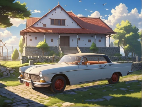 studio ghibli,gaz-21,volga car,volga,lada,moskvitch 412,mercedes 180,saab 96,tatra 77,bmw 315,volvo amazon,tatra,german car,nissan figaro,tatra 87,gaz-53,w112,volkswagen 181,volkswagen,simca,Photography,General,Realistic