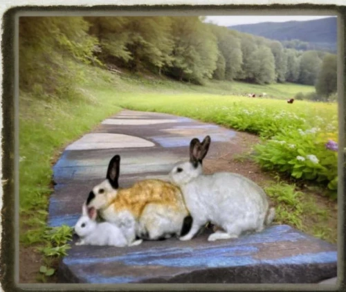 hare trail,hares,rabbits and hares,rabbit family,american snapshot'hare,european rabbit,rabbits,snowshoe hare,wild rabbit,bunny tail,cottontail,mountain cottontail,wild animals crossing,puddle,peter rabbit,wild hare,white rabbit,chinese pastoral cat,rabbit,capricorn kitz
