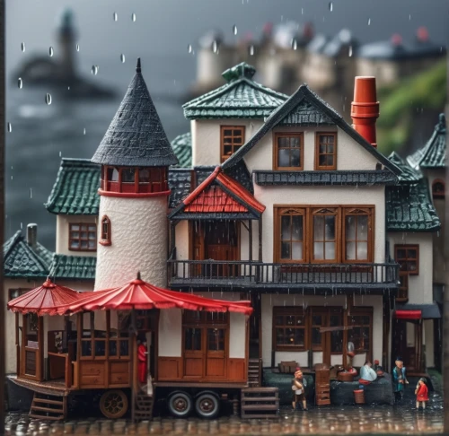 miniature house,dolls houses,wooden houses,building sets,model house,the gingerbread house,crispy house,doll house,doll's house,gingerbread house,house by the water,gingerbread houses,christmas town,christmas village,little house,house trailer,diorama,tilt shift,fisherman's house,crane houses,Photography,General,Fantasy