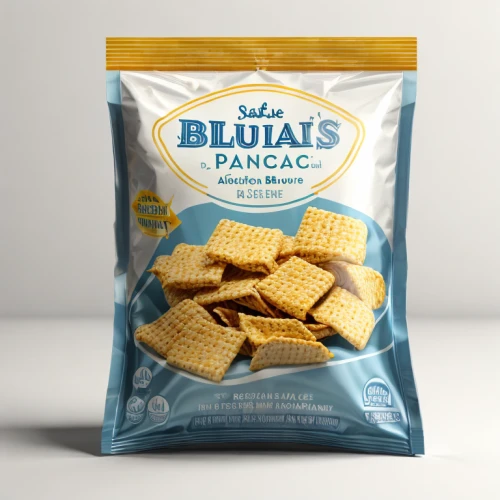 biscuit crackers,parmesan wafers,potato crisps,commercial packaging,peanut brittle,complete wheat bran flakes,packshot,cornmeal salty biscuits,snack food,pastilla,crispbread,hardtack,packaging and labeling,biscuits,rolled oats,a bag of gold,breakfast cereal,custard cream,irish potato candy,isolated product image