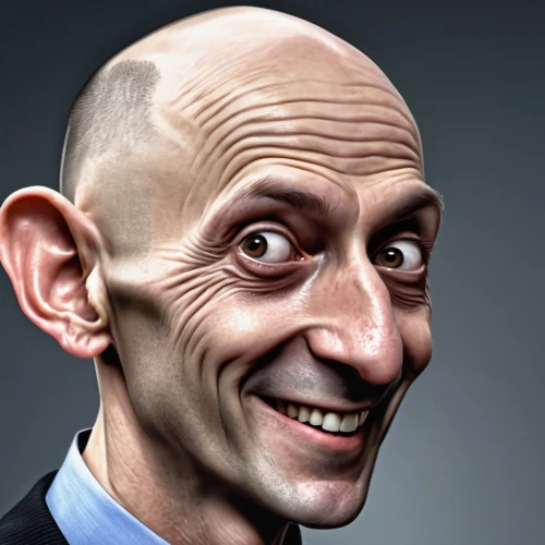 peterbald,caricature,gandhi,lokportrait,caricaturist,politician,vladimir,french president,gerbien,match head,3d model,zuccotto,bust,tom,white head,ceo,peter,human head,weasel,cgi,Photography,General,Realistic