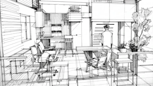 house drawing,wireframe,frame drawing,wireframe graphics,japanese architecture,core renovation,office line art,pencils,archidaily,architect plan,mono-line line art,an apartment,kitchen design,technical drawing,line drawing,floorplan home,apartment,3d rendering,architect,mono line art,Design Sketch,Design Sketch,None