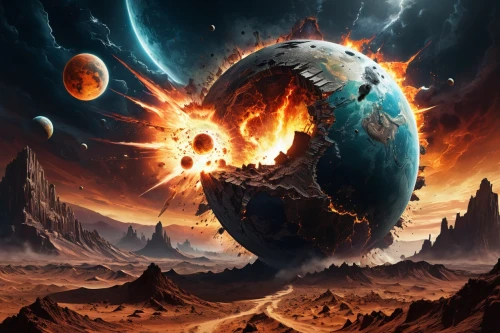 fire planet,burning earth,scorched earth,planet eart,doomsday,space art,fantasy art,wormhole,alien planet,maelstrom,conflagration,dead earth,dragon fire,shaper,the conflagration,sci fiction illustration,heliosphere,fantasy picture,volcanism,pillar of fire,Conceptual Art,Sci-Fi,Sci-Fi 05