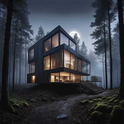 house in the forest,cubic house,cube house,timber house,inverted cottage,the cabin in the mountains,house in mountains,wooden house,house in the mountains,mirror house,frame house,small cabin,modern house,tree house,danish house,dunes house,modern architecture,cube stilt houses,treehouse,log home,Photography,Artistic Photography,Artistic Photography 06