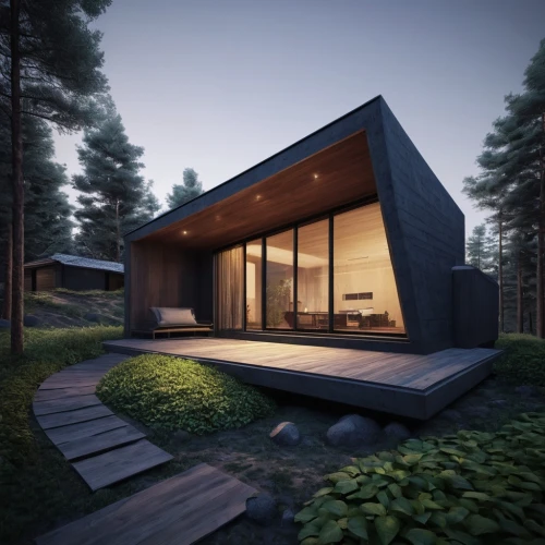 cubic house,timber house,house in the forest,wooden house,modern architecture,modern house,cube house,inverted cottage,small cabin,house shape,dunes house,danish house,the cabin in the mountains,corten steel,folding roof,frame house,3d rendering,summer house,house in mountains,house in the mountains,Photography,Documentary Photography,Documentary Photography 27