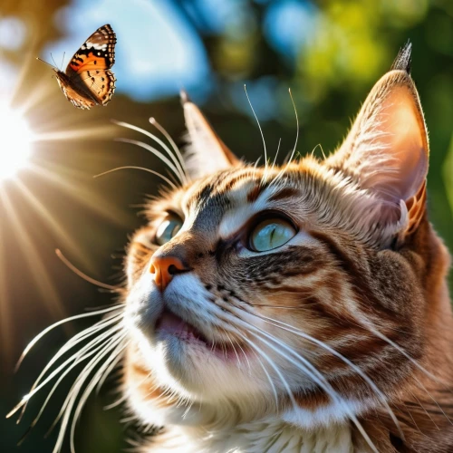 chasing butterflies,animal photography,photoshoot butterfly portrait,moths and butterflies,lepidopterist,queen of spain fritillary,pet vitamins & supplements,fauna,red tabby,french butterfly,cat image,butterfly background,animal portrait,butterfly day,papillon,butterfly effect,cat vector,dark green fritillary,toyger,owl butterfly,Photography,General,Realistic