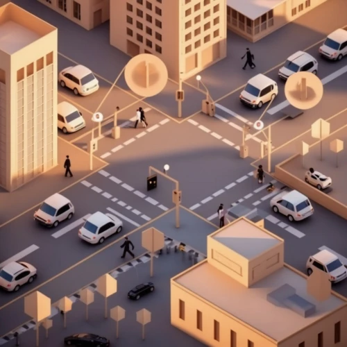 smart city,intersection,autonomous driving,traffic management,business district,isometric,parking system,pedestrian crossing,cities,decentralized,pedestrian lights,city corner,traffic circle,traffic junction,city blocks,transport and traffic,pedestrians,automotive navigation system,pedestrian,urban design,Photography,General,Realistic