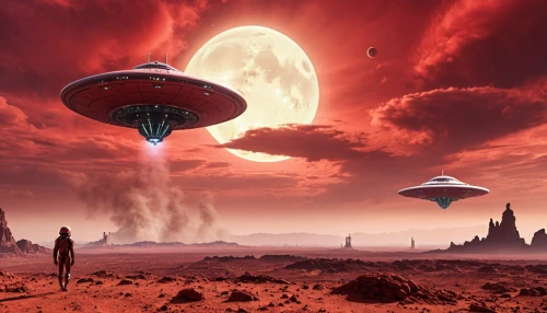 red planet,alien planet,alien world,extraterrestrial life,planet alien sky,planet mars,airships,fire planet,valerian,futuristic landscape,sci fi,martian,scifi,colony,science fiction,mission to mars,alien invasion,sci-fi,sci - fi,space art,Photography,General,Realistic