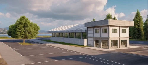 school design,industrial building,sewage treatment plant,prefabricated buildings,new building,3d rendering,office building,commercial building,firstfeld depot,new town hall,modern building,company building,fire station,data center,car showroom,business centre,contract site,equestrian center,driving school,automobile repair shop,Photography,General,Realistic
