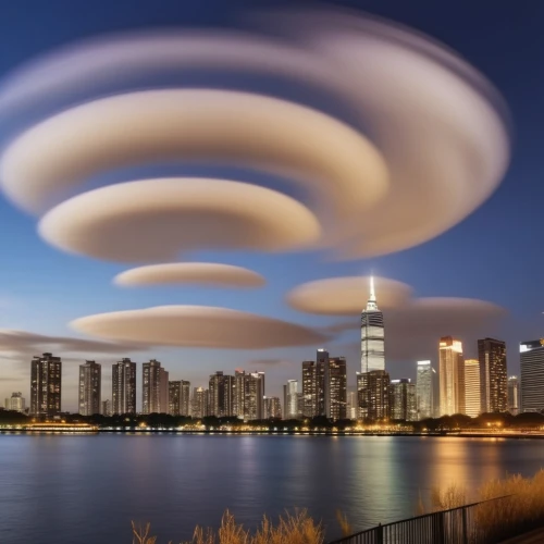 cloud mushroom,cloud towers,mushroom cloud,chinese clouds,alien invasion,swirl clouds,ufo,atmospheric phenomenon,natural phenomenon,cloud formation,ufos,mother earth squeezes a bun,flying saucer,thunderheads,meteorological phenomenon,unidentified flying object,cloud image,ufo intercept,cloud shape,long exposure,Photography,General,Realistic