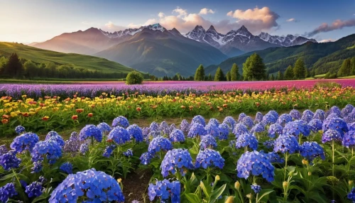 the valley of flowers,field of flowers,alpine meadow,lupines,alpine flowers,flower field,splendor of flowers,sea of flowers,mountain meadow,flower meadow,flowers field,blanket of flowers,flowering meadow,wildflowers,alpine meadows,meadow landscape,hyacinths,lupins,meadow flowers,tulips field,Photography,General,Realistic
