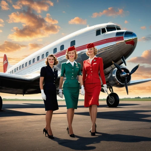 stewardess,flight attendant,twinjet,lockheed model 10 electra,fokker f28 fellowship,qantas,southwest airlines,air new zealand,boeing 377,douglas dc-6,aviation,retro pin up girls,airline travel,retro women,business women,china southern airlines,business jet,corporate jet,douglas dc-3,embraer erj 145 family,Photography,General,Fantasy