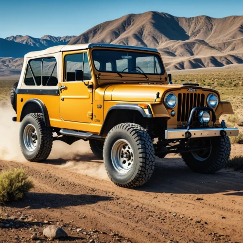 jeep gladiator rubicon,yellow jeep,jeep gladiator,jeep wrangler,willys-overland jeepster,jeep rubicon,wrangler,jeep cj,jeep honcho,jeep,cj7,willys jeep,willys jeep truck,jeeps,desert run,compact sport utility vehicle,desert safari,dodge power wagon,defender,dodge m37,Photography,General,Realistic