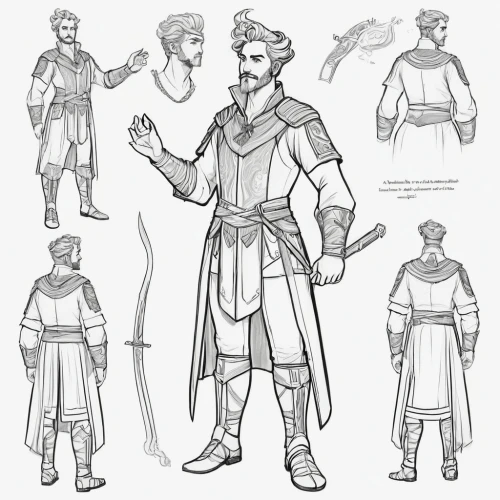 concept art,male character,male poses for drawing,quarterstaff,concepts,star-lord peter jason quill,character animation,male elf,development concept,comic character,pencils,costume design,xing yi quan,yi sun sin,swordsman,martial arts uniform,main character,half orc,swordsmen,aesulapian staff,Unique,Design,Character Design