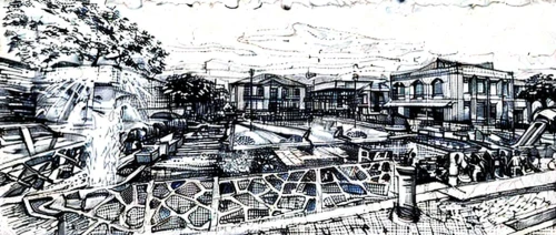 suburb,row of houses,neighborhood,suburbs,row houses,slum,houses,slums,camera drawing,wooden houses,camera illustration,roofs,neighbourhood,serial houses,houses clipart,street scene,pen drawing,human settlement,suburban,street plan,Design Sketch,Design Sketch,Hand-drawn Line Art