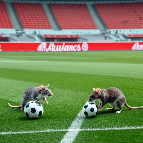 animal sports,dog sports,athletic,rats,soccer-specific stadium,white footed mice,büttner,rat na,rodents,mice,sporting lucas terrier,soccer,futebol de salão,fifa 2018,year of the rat,baby rats,field mouse,referees,bull and terrier,two running dogs,Photography,General,Realistic