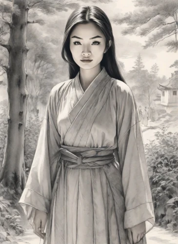 japanese woman,geisha,geisha girl,yi sun sin,asian woman,mulan,chinese art,hanbok,japanese art,oriental princess,oriental painting,oriental girl,korean culture,korean history,asian vision,world digital painting,vietnamese woman,tai qi,luo han guo,kimchijeon,Digital Art,Pencil Sketch