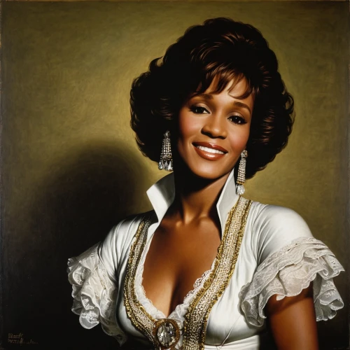 ester williams-hollywood,african american woman,joan collins-hollywood,lily of the nile,ann margarett-hollywood,brandy alexander,vintage female portrait,farrah fawcett,beautiful african american women,pearl necklace,pearl necklaces,vintage art,sarah vaughan,afro-american,afro american,brandy,black woman,jasmine bush,oil painting on canvas,aging icon,Art,Classical Oil Painting,Classical Oil Painting 25