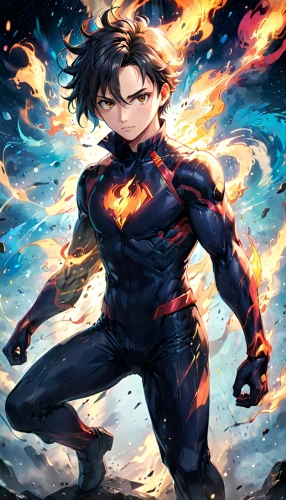 my hero academia,fire background,yukio,explosion,flame robin,phoenix,cg artwork,fire devil,explosions,hero,hero academy,explosion destroy,human torch,superhero background,avenger,comic hero,fire poi,kid hero,dark suit,burning,Anime,Anime,Realistic