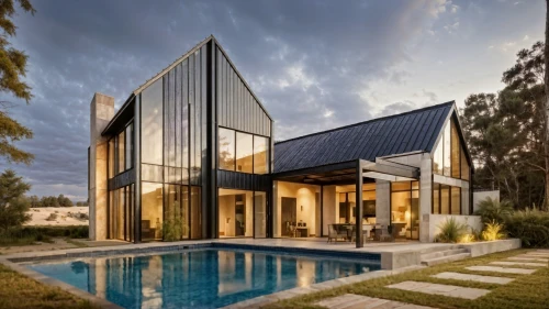 modern house,modern architecture,timber house,dunes house,pool house,cubic house,cube house,mid century house,contemporary,landscape design sydney,house shape,wooden house,inverted cottage,metal cladding,residential house,glass facade,landscape designers sydney,archidaily,summer house,smart home