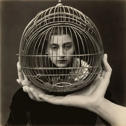 cage bird,queen cage,ervin hervé-lóránth,cage,fool cage,stieglitz,conceptual photography,bird cage,dali,coil,danila bagrov,birdcage,andreas cross,john lennon,alex andersee,panopticon,prisoner,lan thom,photomontage,weaver,Photography,Black and white photography,Black and White Photography 15