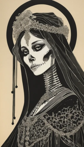 la catrina,la calavera catrina,vintage skeleton,day of the dead skeleton,dia de los muertos,catrina calavera,voodoo woman,day of the dead frame,calavera,days of the dead,dead bride,day of the dead,el dia de los muertos,catrina,dance of death,skull drawing,muerte,skull bones,halloween illustration,widow,Illustration,Japanese style,Japanese Style 21