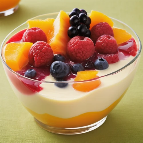 mango pudding,plain fat-free yogurt,berries on yogurt,vanilla pudding,fruit ice cream,white chocolate mousse,yogurt,fruit butter,strained yogurt,mascarpone,panna cotta,yoghurt,pannacotta,trifle,rice pudding,berry quark,crème anglaise,zabaione,advocaat,condensed milk