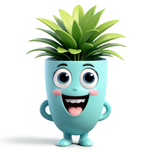 pineapple plant,pinapple,fir pineapple,cute cartoon character,young pineapple,pineapple head,king coconut,ananas,pineapple,saw palmetto,cartoon palm,nannyberry,mascot,coconut,coconut tree,coconut water,potted palm,pineapple background,the green coconut,plant pot,Unique,3D,3D Character