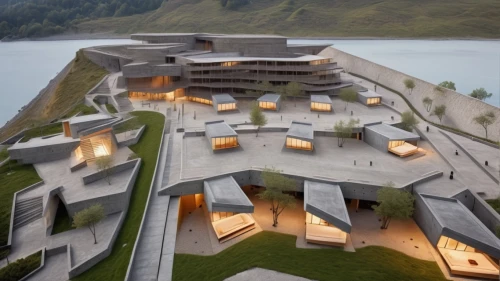eco hotel,cube stilt houses,futuristic architecture,solar cell base,hotel complex,eco-construction,dunes house,concrete ship,archidaily,ica - peru,3d rendering,concrete construction,luxury hotel,hydropower plant,modern architecture,penthouse apartment,bululawang,japanese architecture,asian architecture,chinese architecture,Photography,General,Realistic