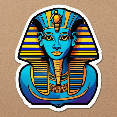 pharaonic,ramses,king tut,pharaoh,hieroglyph,tutankhamun,tutankhamen,maat mons,cleopatra,sphinx pinastri,ancient egyptian girl,pharaohs,maat,hieroglyphs,horus,ancient egyptian,nile,ancient egypt,ramses ii,karnak,Unique,Design,Sticker