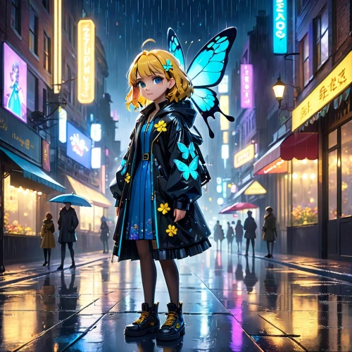 harajuku,little girl with umbrella,anime japanese clothing,hatsune miku,vocaloid,walking in the rain,shibuya,navi,darjeeling,vanessa (butterfly),heavy object,miku,pixaba,anime girl,rainy,in the rain,tokyo city,nico,naginatajutsu,anime 3d,Anime,Anime,Cartoon