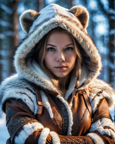 eskimo,nordic bear,fur,fur clothing,parka,cub,ursa,fur coat,polar,winterblueher,siberian,tundra,arctic,siberia,cute bear,nordic,bearskin,national parka,mara,viking,Photography,General,Realistic