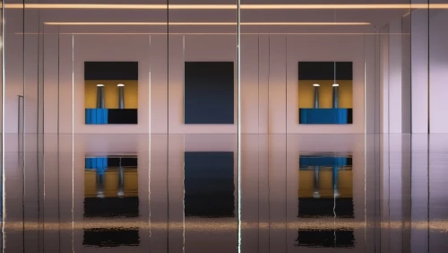 elevators,glass wall,revolving door,abstract corporate,glass facade,opaque panes,lobby,hallway space,hallway,metallic door,elevator,glass facades,corridor,glass panes,structural glass,blur office background,hinged doors,meeting room,blue doors,glass blocks,Photography,General,Realistic