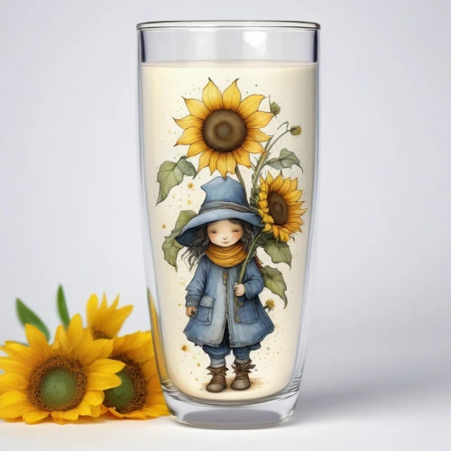 votive candle,tea glass,agua de valencia,pint glass,sunflowers in vase,flower vase,unity candle,highball glass,votive candles,juice glass,coffee tumbler,salt glasses,tea candle,verrine,glass painting,water glass,beer glass,drinking glass summer,a candle,drinkware,Illustration,Abstract Fantasy,Abstract Fantasy 16