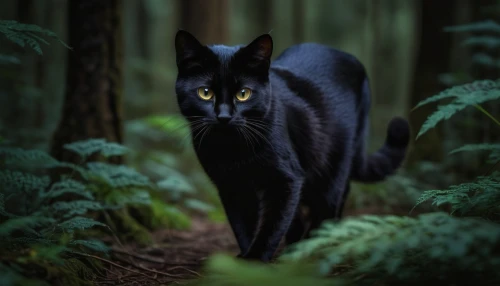 black cat,halloween black cat,canis panther,hollyleaf cherry,yellow eyes,wild cat,forest animal,feral cat,jiji the cat,felidae,european shorthair,halloween cat,on the hunt,feral,golden eyes,panther,black shepherd,chartreux,russian blue,forest dark,Photography,General,Natural