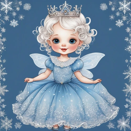 the snow queen,white rose snow queen,blue snowflake,snowflake background,little girl fairy,ice queen,fairy queen,ice princess,child fairy,snow angel,snow flake,christmas angel,snow white,fairy tale character,princess sofia,suit of the snow maiden,little princess,winterblueher,snowflake,little angel,Illustration,Abstract Fantasy,Abstract Fantasy 04