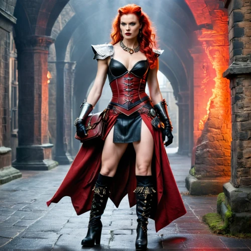 fantasy woman,female warrior,maureen o'hara - female,scarlet witch,sorceress,super heroine,warrior woman,red super hero,huntress,celtic queen,clary,the enchantress,fantasy warrior,strong woman,cosplay image,fire siren,wonderwoman,costume design,goddess of justice,heroic fantasy,Photography,General,Fantasy