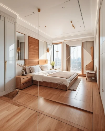 hardwood floors,wood flooring,modern room,wooden floor,wood floor,laminated wood,penthouse apartment,room divider,great room,flooring,sleeping room,laminate flooring,parquet,modern decor,bedroom,hardwood,interior modern design,guest room,contemporary decor,wood deck,Photography,General,Realistic