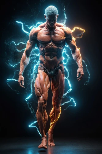 human torch,electro,electrified,muscle man,high volt,muscular system,flash unit,steel man,cleanup,muscle icon,super charged,visual effect lighting,electricity,muscular build,fully charged,body building,muscular,bodybuilding,electric power,zeus,Photography,Artistic Photography,Artistic Photography 11