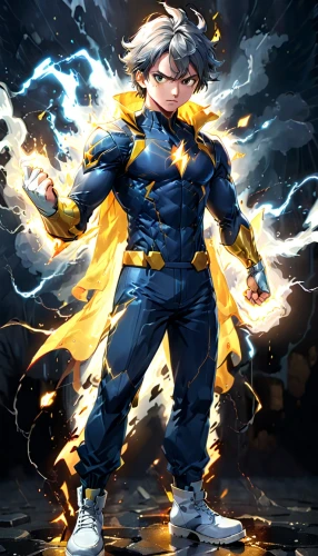 thunderbolt,god of thunder,electro,captain marvel,my hero academia,steel man,flash unit,high volt,hero,trunks,power icon,lightning bolt,big hero,kid hero,vegeta,sigma,superhero background,human torch,super hero,bolts,Anime,Anime,Realistic