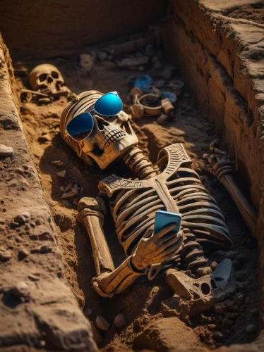 archaeological dig,archaeology,archeology,excavation site,human skeleton,grave jewelry,resting place,tombs,the grave in the earth,excavation,vanitas,viking grave,mummies,vintage skeleton,skeleton,archaeological,tutankhamun,sarcophagus,ramses ii,pile of bones,Photography,General,Fantasy