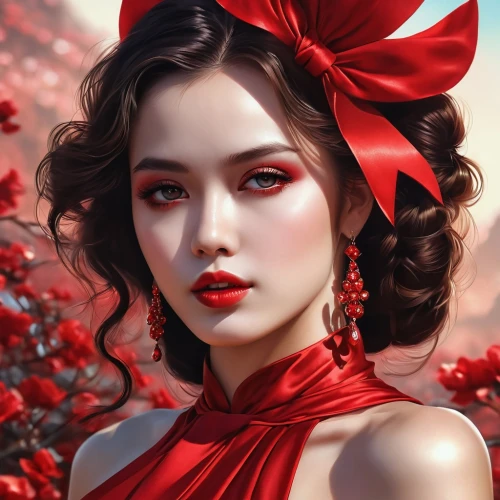red magnolia,red bow,red berries,red petals,red gift,red ribbon,red roses,red rose,red flower,lady in red,romantic portrait,cherry flower,red plum,poppy red,red flowers,red carnation,fantasy portrait,poinsettia,sweet cherries,winter cherry,Photography,General,Realistic