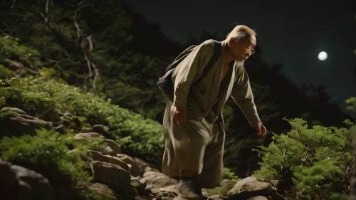 the night of kupala,monk,middle eastern monk,old man of the mountain,shaolin kung fu,rem in arabian nights,sleepwalker,the abbot of olib,the wanderer,indian monk,buddhist monk,baguazhang,the good shepherd,capuchin,digital compositing,tilda,man praying,gandalf,benediction of god the father,the spirit of the mountains,Photography,General,Cinematic
