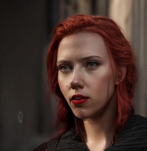black widow,scarlet witch,jena,red-haired,red hair,femme fatale,redhair,red head,vampire woman,rosella,sofia,xmen,clary,red skin,female hollywood actress,semi-profile,red russian,fiery,evil woman,elf,Common,Common,Photography