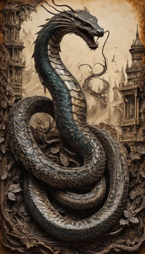 serpent,basilisk,emperor snake,chinese dragon,wyrm,dragon li,pointed snake,black dragon,brown snake,black snake,rattlesnake,rock python,constrictor,golden dragon,snake charmers,kingsnake,venomous snake,anaconda,snakebite,thunder snake,Photography,General,Fantasy